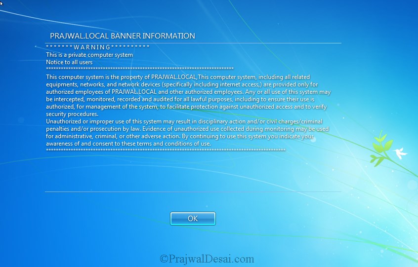 Login Banner