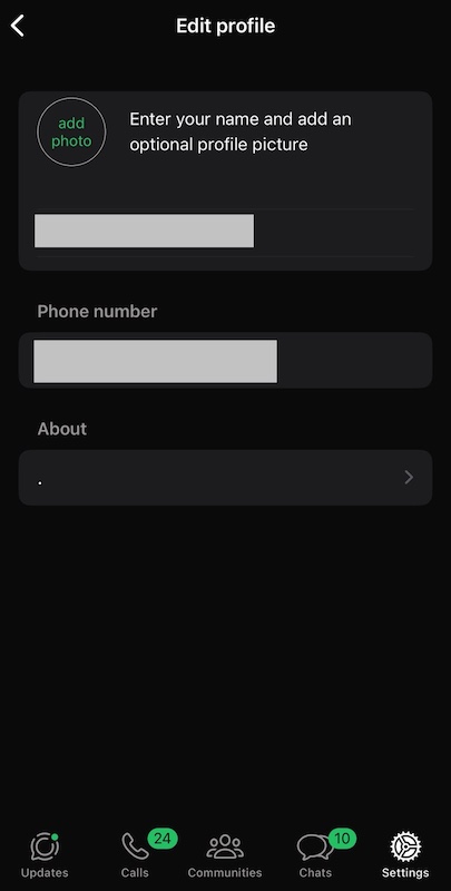 Profile Info